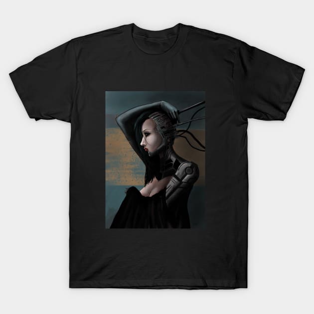 cyberpunk girl T-Shirt by kohtart